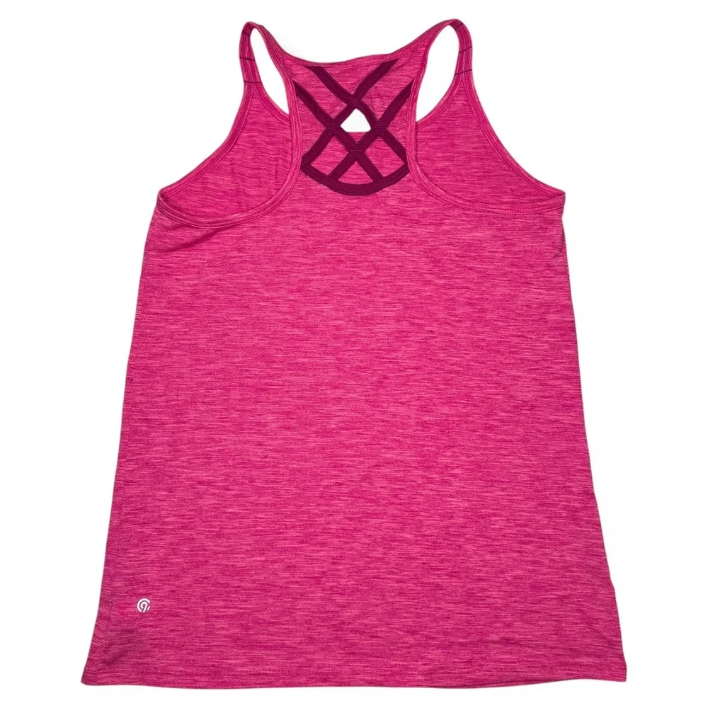 C9 Champion Girls Activewear Tank Top Size XL (14/16) Pink Halter Neck